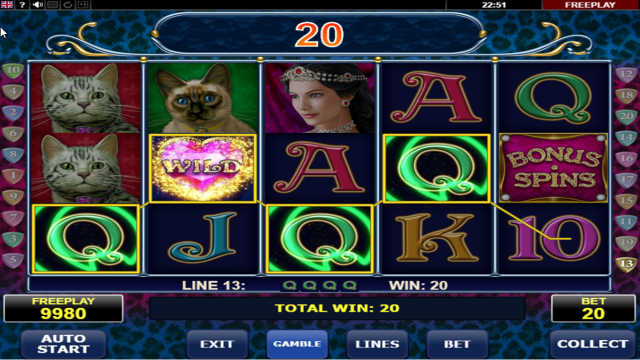 Игровой интерфейс Diamond Cats 9