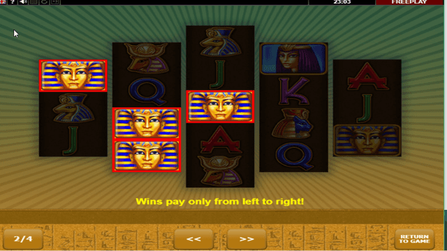 Игровой интерфейс Eye Of Ra 3