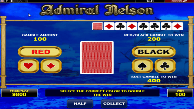 Бонусная игра Admiral Nelson 4