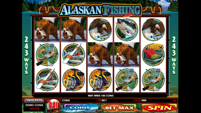 Бонусная игра Alaskan Fishing 5